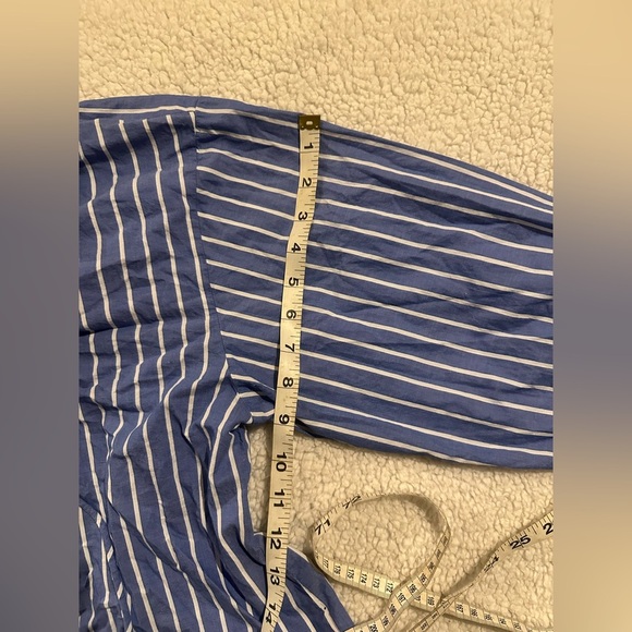 Old Navy Women’s Blue and White Striped Long Sleeve Top size X-Large - Picture 11 of 13